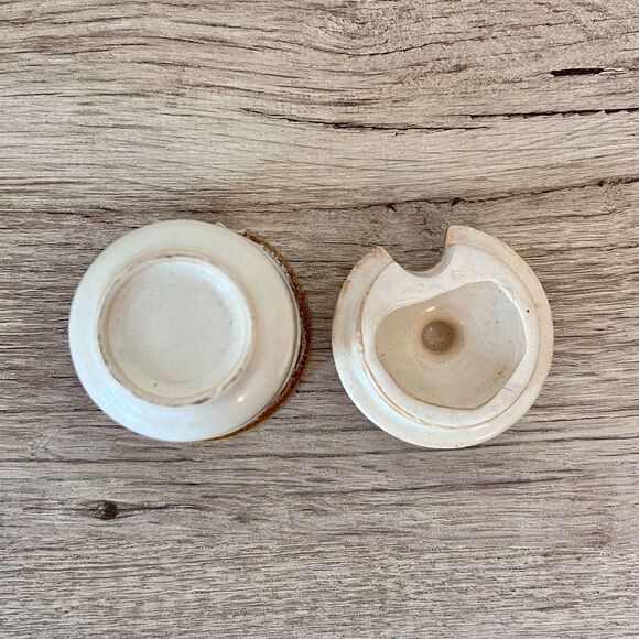 Fosters Pottery Honeycomb Cruet Set 1970's Made in England Vintage Retro - Picture 12 of 13